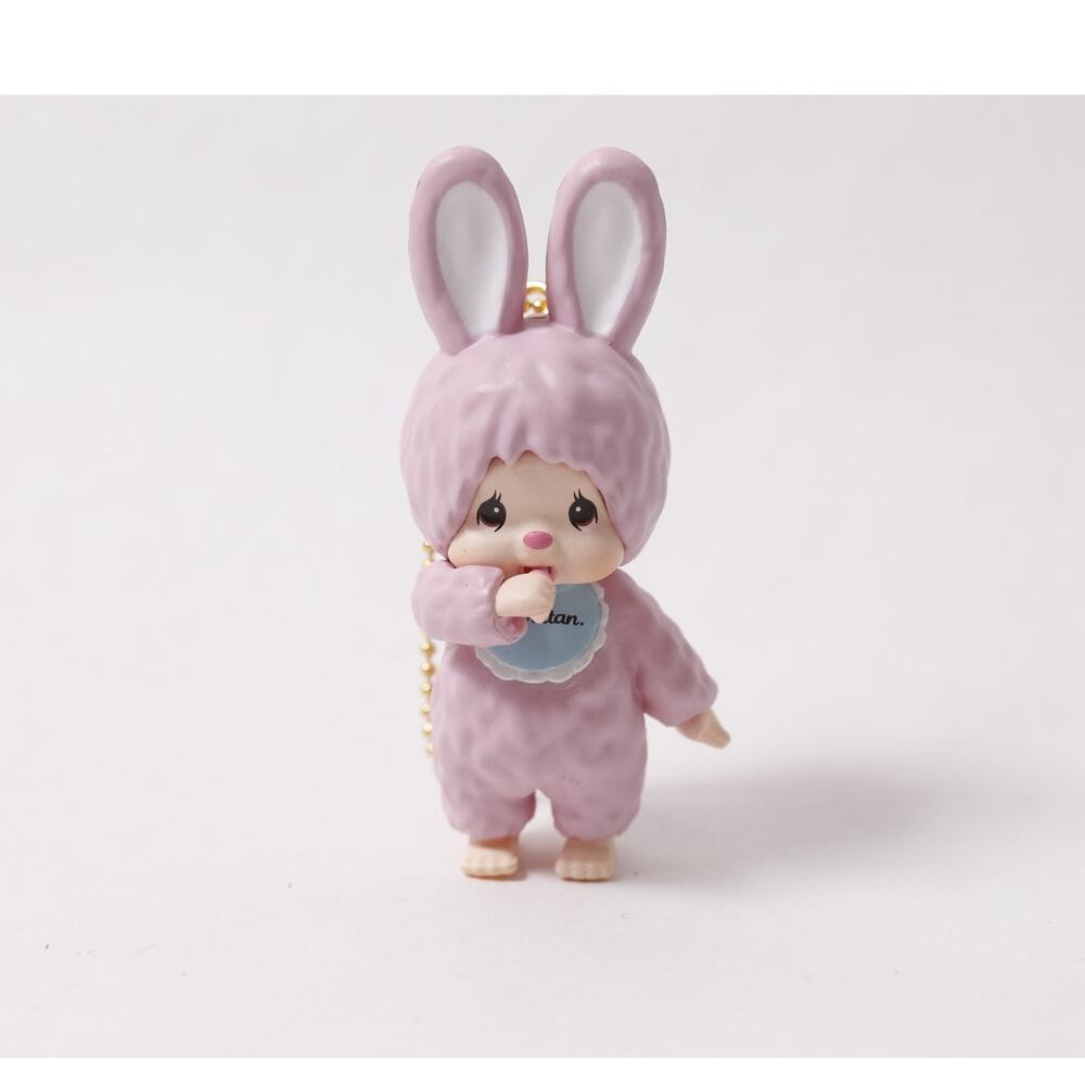 Sekiguchi Monchhichi Chimutan Keychain Plastic Mini Figurine ~ 260730-WH 511